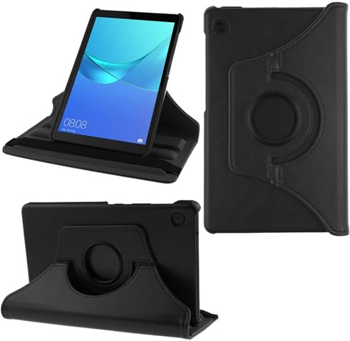 COOVY® 2.0 Cover für Huawei Matepad T10 / T10S (10.1) Rotation 360° Smart Hülle Tasche Etui Case Schutz Ständer | schwarz