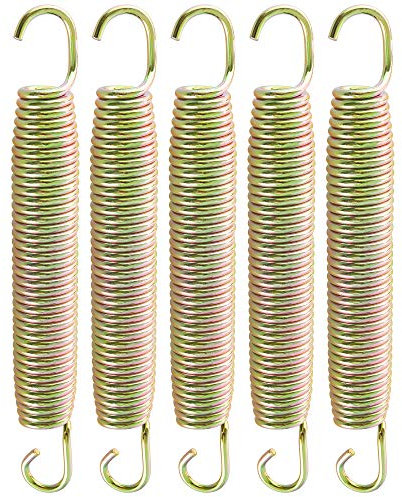 Arebos Trampolin Federn 165 mm 24 Stück Federset Ersatzfedern Trampolinfeder Zugfeder aus Edelstahl, rostfrei Stahlfeder Spiralfeder Befestigung Ersatzteile Gartentrampolin