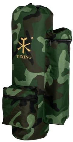 TUXING Pcp Carbon Fiber Tank,Paintball Air Tank & Cylinder Carrier Bag Pouch Backpack 3L/6.8L/9L, 6.8l-camouflage, L, Camo