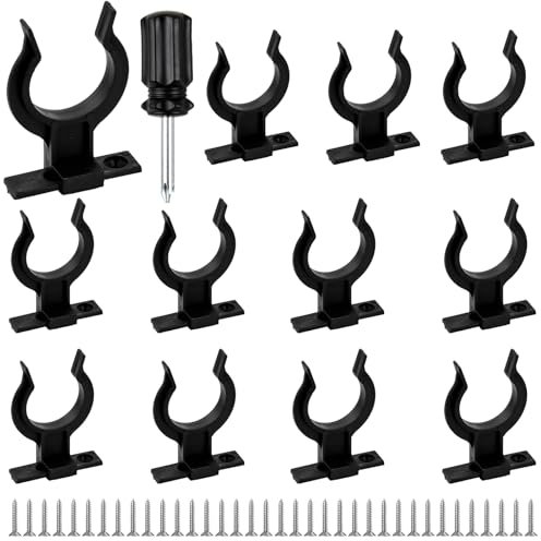 Clips Para Zócalos De Cocina - Paquete De 12 Con 36 Tornillos De Fijación - Ajuste Universal Para Patas De Cocina De 32-42mm - Para Zócalos De Cocina Y Paneles De Zócalo