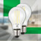 BRILONER - EEK A 2er Set Filament LED Lampe E27 A60, warmweißes Licht, 5W, 1055lm, LED Glühbirne, Leuchtmittel, Birne, Glühlampen, Bulb, 60x106 mm
