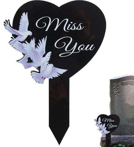 Commémorative,Stèles Commémoratives Décorations De Cimetière pour Maman | s Noires Imperméables Stèles De Souvenir Décorations De Cimetière pour Défunts, Papa Et Maman