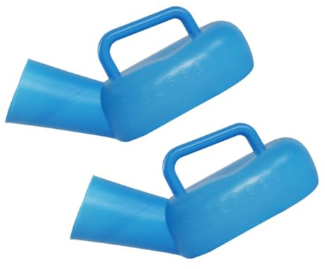 Anneome 2piezas Urinario Engrosado Para Hombres Azul Portátil Unidades Para Pacientes Masculinos Cuidado El Hogar Hospital Viajes