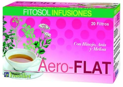Aero Flat Infusión Digestiva 20 Filtros – Hinojo, Anís y Melisa, Alivio de Gases y Pesadez, Bienestar Digestivo Natural