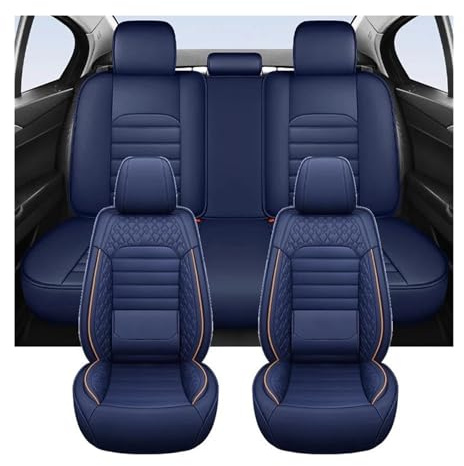 Fundas Asientos vehículos Para Dacia Para Duster Juego Completo Universal Fundas Asiento Coche Cuero Accesorios Interiores Impermeable(Azul)