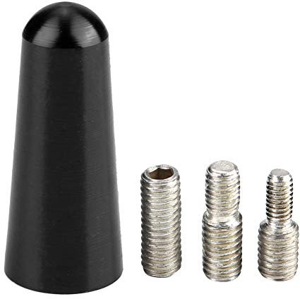 Car Antenna, 3cm Aluminum Alloy Roof Short Rod Antenna Adapter