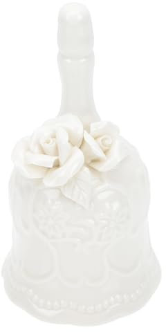 Angoily Handglocke Aus Keramik 5.5 Zoll Retro Restaurant Glocke Mit Klarem Klang Für Küche Und Haushalt Tischdekoration