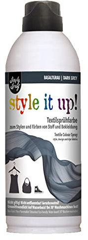 SimplySpray Style it up! - Design Textilfarbe - Textilfarbe zum Sprühen Stofffarbe (Basaltgrau/dark grey)