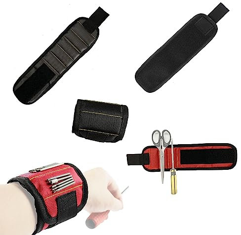 zalati Magnetische Armbänder Werkzeuge Halter Band Schrauben Nägel Behälter für Reparatur Nähen Zimmerei