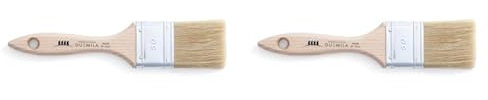 PENNELLIFICIO 2000 | Pennello Pittura, con Manico in Legno Verniciato, Pennellessa Universale, Per Smalti e Vernici, Muri, Legno, Ferro, Larghezza Ghiera 50 mm - Made in Italy (Confezione da 2)