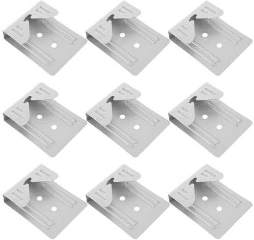 Alipis Lot de 10 Crochets de Porte pour Miroir en Acier Robuste, Supports D'assiettes et Porte-tableaux Polyvalents, Kit Suspendre pour Miroir Lourd pour Salle de Bain, Salon et Chambre