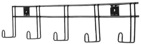 Fockety Bridle Rack, 2 Pack 5 Hook Metal Horse Bridle Hooks Tack Halter Hanger Bracket with Hook Pins for Tack Room Stable Barn and Fence Storage