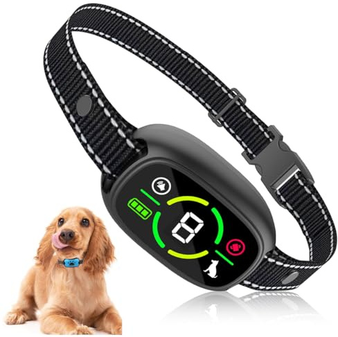 COODAY Collier Anti-Aboiement Chien, Aucun Choc électrique, 3 Modes Son, 8 Niveaux de Sensibilité, Détection Intelligente des Aboiements - Étanche IP67, pour Petit Moyen Grand Chien