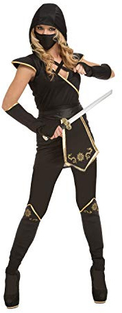 My Other Me Viving Costumes Costume de ninja pour femme Noir S Noir