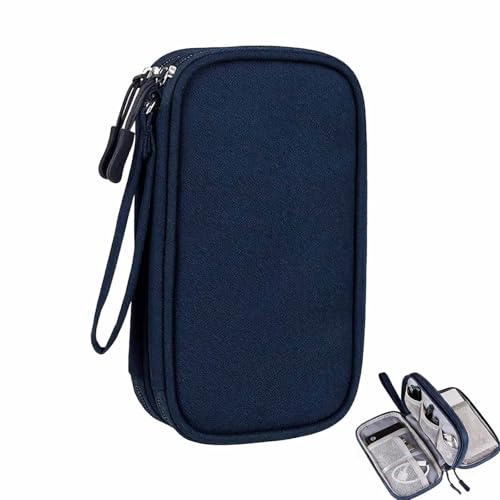 Vastsea Kabelväska, elektrisk organisatör kabelväska, kabelfodral elektronik tillbehör arrangör väska för tillbehör mobiltelefon laddkabel, powerbank, USB-minnen, SD-kort