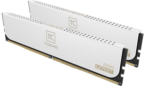 TEAMGL_PRODUCT_GROUP T-Create Expert Overclocking 10L DDR5 32GB Kit (2x16GB) 7200MHz (PC5-57600) CL34 A-DIE Desktop Memory Module Frame White - CTCWD532G7200HC34ADC01