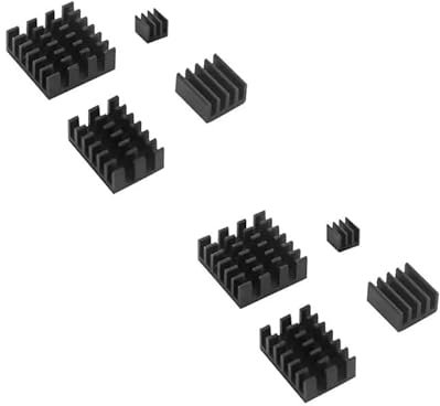 8 Stück Kühlkörper für Raspberry Pi 4 Model B Raspberry Pi Aluminium Kühlkörper mit wärmeleitendem Klebeband für Raspberry Pi 4B
