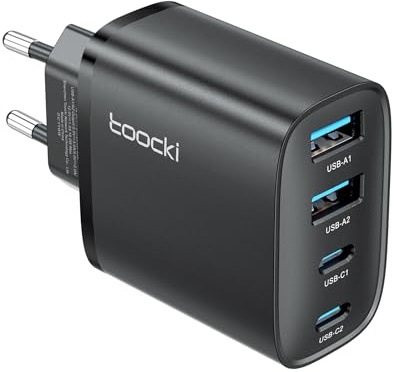 toocki USB C-laddare 40W Multiport Snabb, USB-laddareuttag, Väggadapter för Telefoner, Laddblock Kompatibel med iPhone, Samsung, iPad, Android-enheter – Kompakt, Säker, Idealisk för Resor