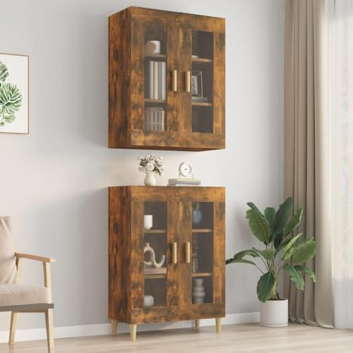 QZZCED Armario Colgante de Pared, Estantería Flotante de Madera Contraplacada con Amplio Almacenaje, Estructura Resistente y Estable, Fácil de Limpiar, Ideal para
