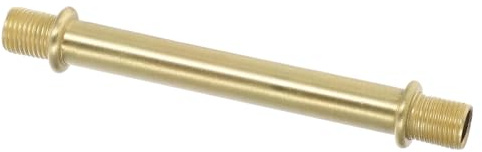 DOITOOL Copper Lamp Stem 9.3mm Diameter M10 Threaded Hollow Tube Straight Replacement Rod for Pendant Lamp Fitting 100mm Copper Light Fixture Stem