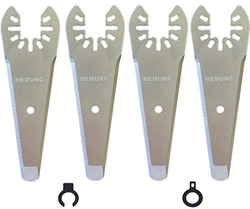 HEMUNC Oscillating Scraper Blades for Caulk Adhesive Sealant Removal for Dewalt Milwaukee Ryobi Bosch Craftsman Dremel Mulimaster Rockwell Multitool Scraper Blades