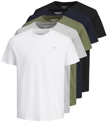 JACK & JONES T-Shirt 5-Pack Logo O-Neck T-Shirt
