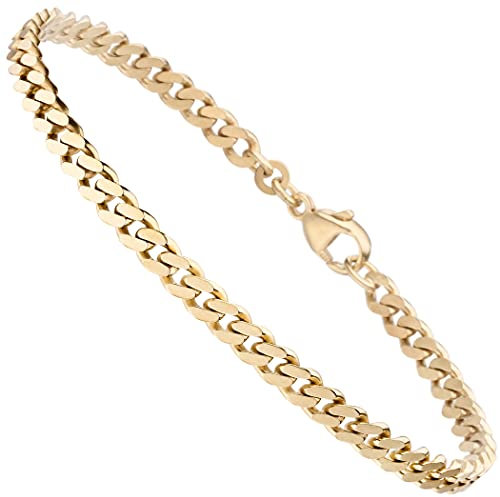 Jobo Damen-Armband Panzerarmband aus 333 Gold 21 cm