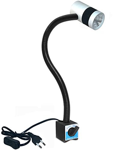 Lampada per macchina con base magnetica Lampada per tornio Lampade Led luce da fresatrice con braccio base per artigianato CNC banco da lavoro Officina Cucire