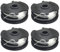 Grass Strimmer Spool Replacement for Parkside PRTA 20-Li A1 B2 C3 PRT 550 A1 A3 PRT 300 A1, 1.65mm 8.3m Autofeed Trimmer Spool Line (4)