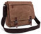 DORRISO Moda Borsa a Tracolla Uomo Borse Messenger Tela Ventiquattrore 13.3 pollici Laptop Messenger Bag Briefcase Viaggio Causale Lavoro Scuola Uomo Borsa a Tracoll Marrone