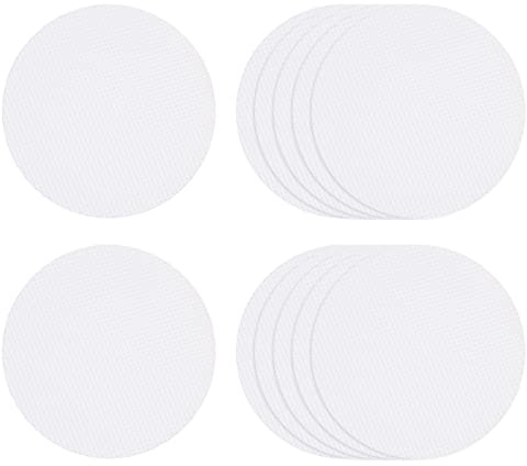 sourcing map 12pcs Non Slip Bathtub Stickers Bath Shower Floor 3.15 Anti-Slip Sticker Tape Round Style Decals for Bathroom Kitchen Bathtub Treads Stairs, White