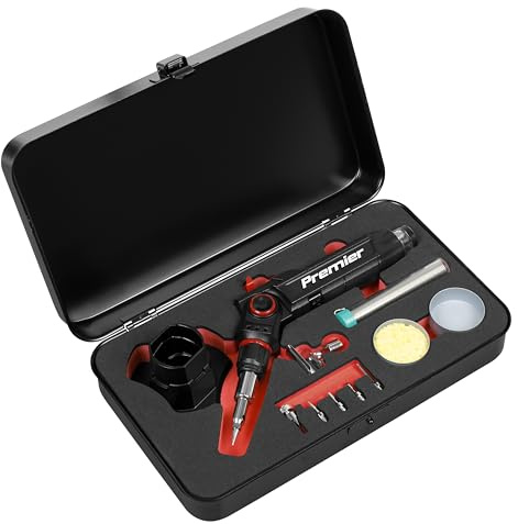 Sealey Premier 3-in-1 Butane Indexing Soldering Iron Kit - AK2971