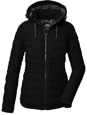 killtec Damen Steppjacke mit abzippbarer Kapuze/Funktionsjacke ist wasserabweisend KOW 10 WMN QLTD JCKT, schwarz, 36, 41807-000