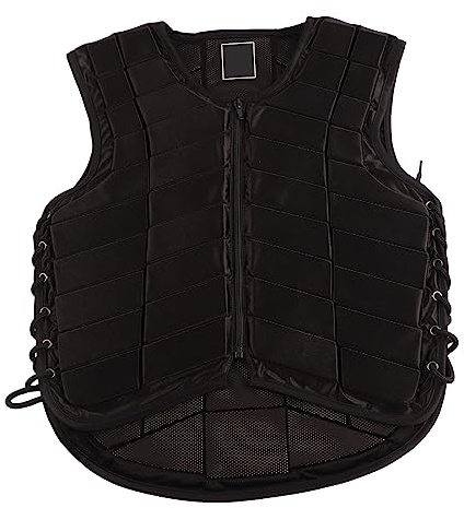 Gilet Equestre Protettivo per Adulti, con Imbottitura Estesa sul Coccige, Protezione da Equitazione in Schiuma di Nylon per la Riduzione degli Urti (M)