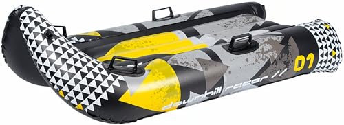 Downhill Racer - für 2 Personen Schlitten Bob aufblasbarer Schneereifen Snowtube 149cm