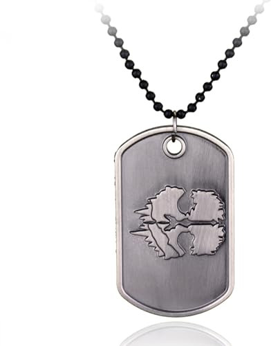 Call of Duty Halskette COD Militär Geister Hundemarke Charm Anhänger Schlüsselanhänger Pflicht Schlüsselanhänger für Männer Schmuck Geschenke