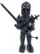 3D Printed Skeleton Knight, Flexible Articulated PLA Figure with Removable Accessories, Perfect Collectible for Fantasy Fans, Halloween, Christmas Home Decor, Fidget Toy (Shadow Knight)