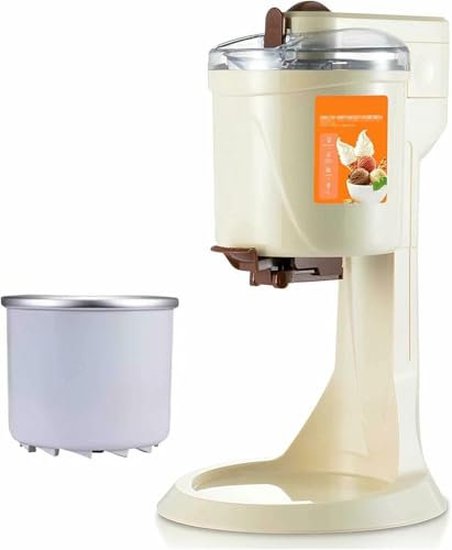 YGHBFRSZ Macchina per Gelato Soft Semiautomatica 1000ml,220V, Macchina per Fare Il Gelato Domestico Dessert alla Frutta Cono di Yogurt Macchina per Gelato, Dessert Domestico Grande capacità,Red