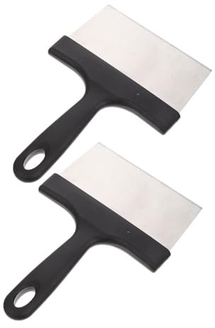 TOYANDONA 2pièces Grattoir pour Barbecue Acier Inoxydable Outil De Nettoyage pour Lot de Grattoirs pour Poêle à Griller