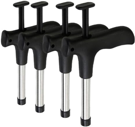 Mikinona 4piezas Herramienta Abridor De Multifuncional Acero Inoxidable Punzón Ergonómico Para Hogar y Fiestas Portátil Fácil Limpieza Segura