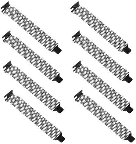 VANZACK 8pezzi Slot Vuoto Protezione Copertura del Filtro per Staffa Pci in Duro Piastra di Chiusura Ventilata Copertura per Slot del Case del Computer Protezione per Piastra di Chiusura