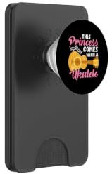 Cette Princesse est livrée avec Un ukulélé drôle Musicien PopSockets PopWallet pour MagSafe