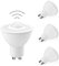 DoRight LED Bewegungssensor Glühbirne, GU10 PIR Sensorlampe, 5W Bewegungsaktivierte Glühlampe, Kaltes Weiß 6000k Sicherheitslicht, Erfassungsbereich Bis zu 7 Meter, Erfassungswinkel 120 Grad