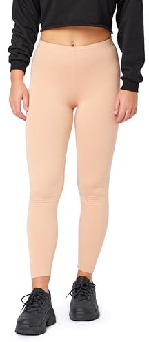 Bellivalini Damen Thermo Leggings Gefüttert für Winter Warme Apre Ski BLV50-320 (Hautfarben, S)