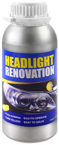 Qunbanty Reparación Faros, Pulir Faro,800g Pulido Faros Coche,Renovador Faros Coche,Kit Reparación Lente Faros Coche,Restauración Faros para Amarillear/Rayones/Grietas