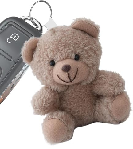 Porte-clés Pour Animaux En Peluche - Pendentif Porte-clés Ours En Peluche, Charme De Sac Pour Animaux En Peluche | Adorable Accessoire De Sac À Main En Peluche, Pendentif Ours Doux De 5 Pouces Pour Sa