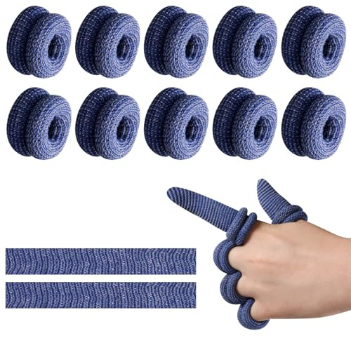 Finger Bandages Tubular 10PCS Protectors Cotton Finger Cots Fingertips Covers for Finger Sprains Gardening Work Kitchen Sports