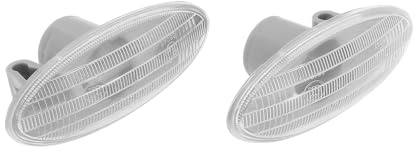 YINETTECH 2 Luces Intermitentes Laterales 26160-8990A Compatible con Nissan Micra Qashqai Note Leaf Cube Lente de Luz Repetidora
