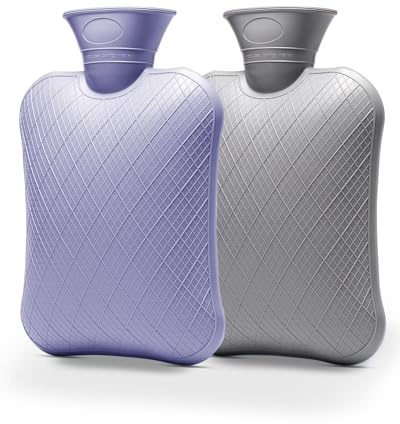 FORICOM Wärmflasche (2L Lila + 2L Rot, 2L)