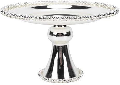 SIXRUN Järndessertställ, Hög Fotad Kakfat med Robust Järnkonstruktion och Elegant Design för Bröllopsfestdekoration och hemservering.